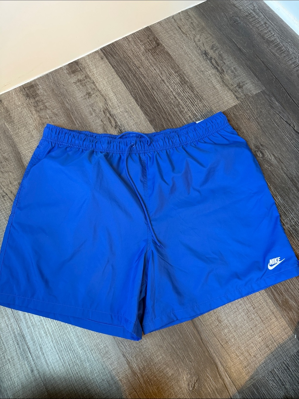 NWT Nike Royal Blue Athletic Shorts with White Logo